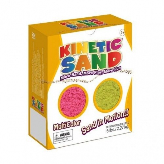 Кинетический песок WABA FUN Kinetic Sand розовый/желтый (2,27 кг) 150-304